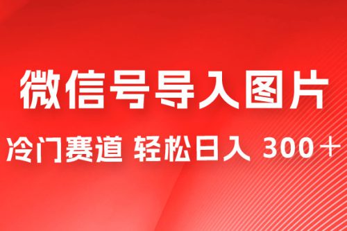 外面收费 66 的将微信号导入图片的教程，可自用或卖教程，一单 66 元，轻松日入 300+